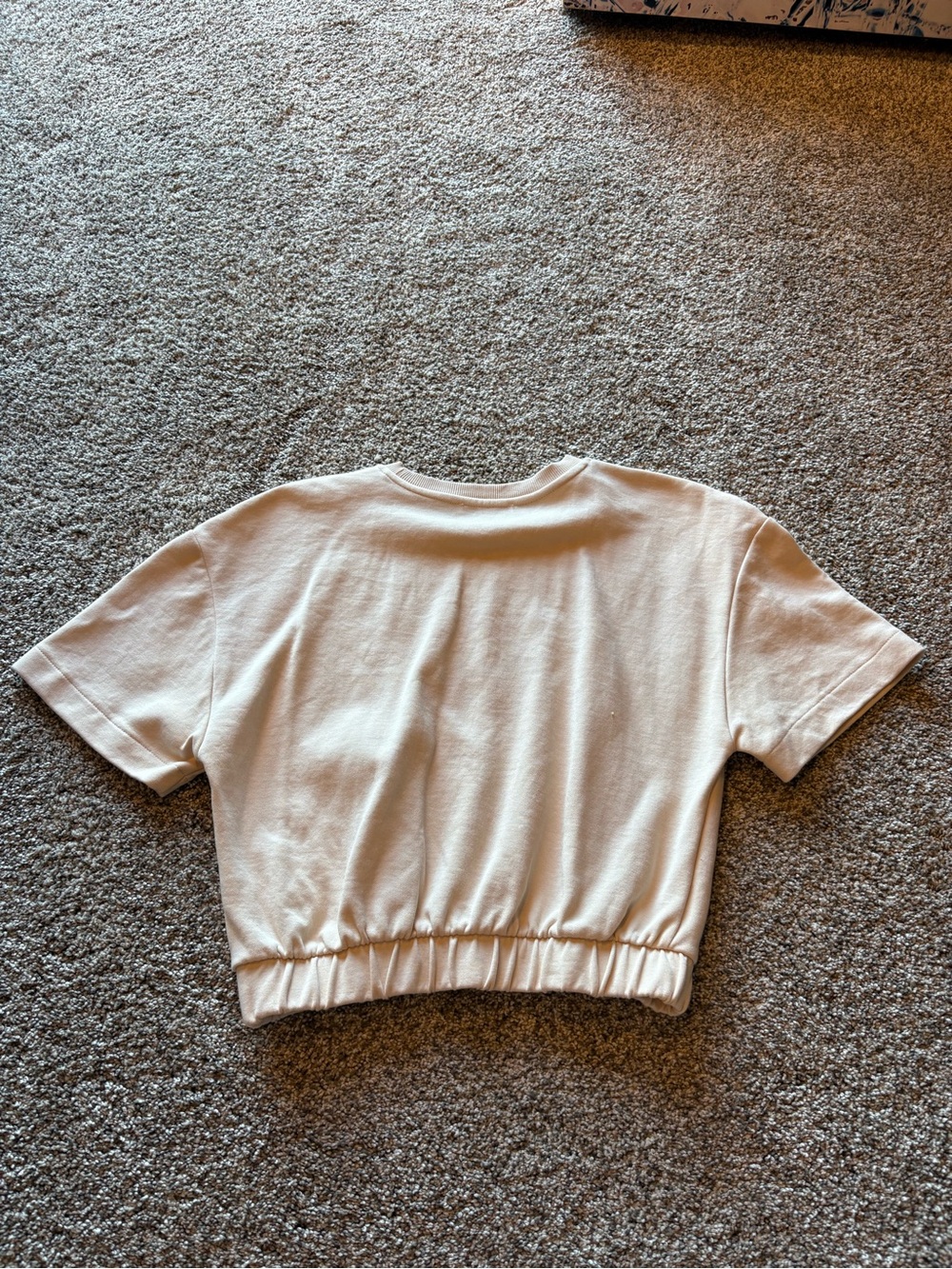 Zara Neutral Crewneck Sweatshirt in Light Beige - Picture 3 of 3